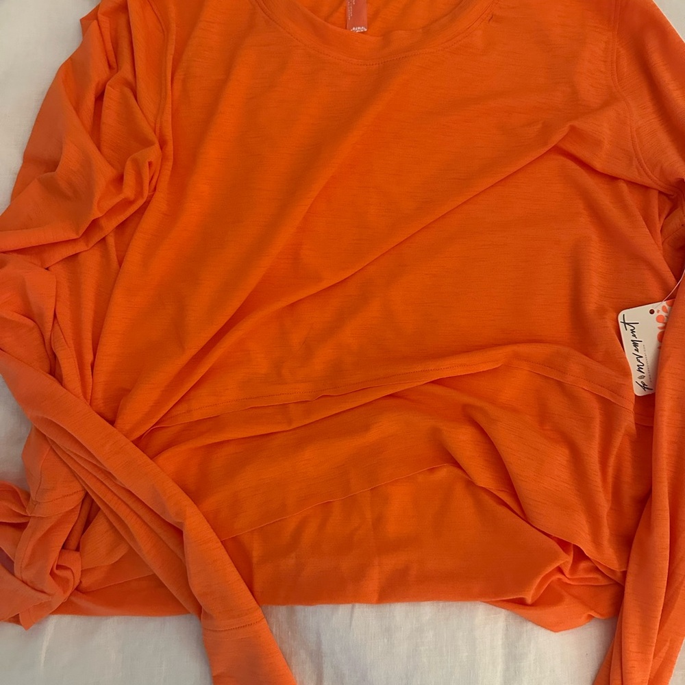 Orange Long Sleeve Top